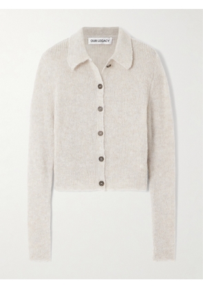 Our Legacy - Mazzy Open-knit Brushed Alpaca-blend Cardigan - Neutrals - EU 32,EU 34,EU 36,EU 38,EU 40