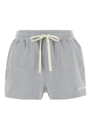 Miu Miu drawstring waist shorts - Grey