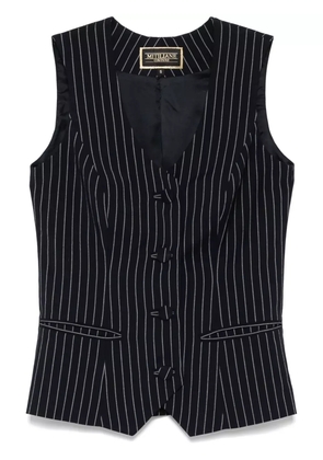 MITILIANE COUTURE pinstriped vest - Blue