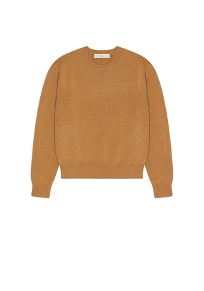 Dunst Cashmere Crew Neck Sweater in Brown. Size S. Also in L, M, XL/1X.