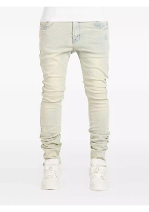 GUAPI embroidered-logo jeans - Blue