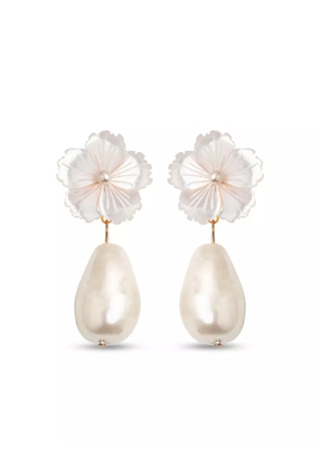 Jennifer Behr Carlla earrings - White