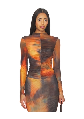 BY.DYLN Gem Top in Brown. Size XS. Also in L, M, S, XL.