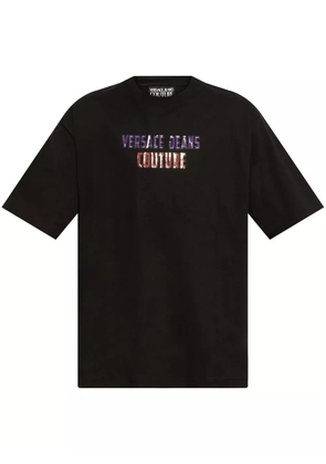 Versace Jeans Couture logo print t-shirt - Black
