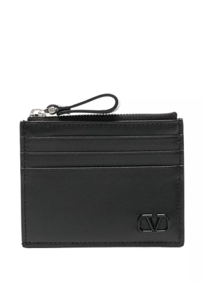 Valentino Garavani VLogo Signature leather cardholder - Black