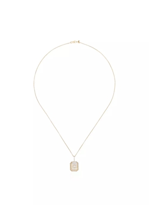 Mateo 14kt gold C initial necklace