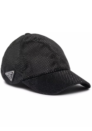 Prada crystal-embellished baseball cap - Black