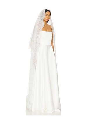 For Love & Lemons Ava Veil in White.