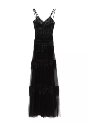 Saiid Kobeisy lace sleeveless dress - Black