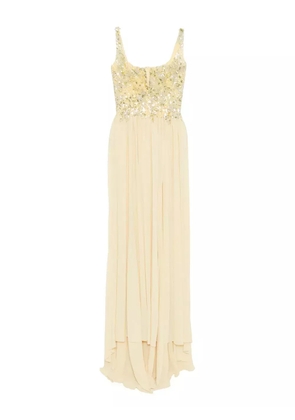 Saiid Kobeisy embellished long dress - Yellow