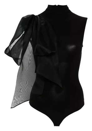 Atu Body Couture draped-detail bodysuit - Black