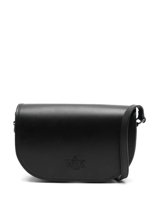 WALK IN PARIS embossed-logo shoulder bag - Black