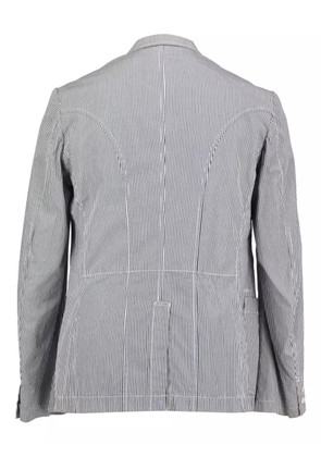 Junya Watanabe Comme des Garçons Pre-Owned striped cotton blazer - Blue