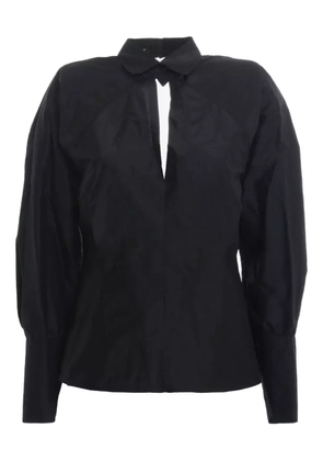 Gianfranco Ferré Pre-Owned 1980s cut-out shirt - NERO