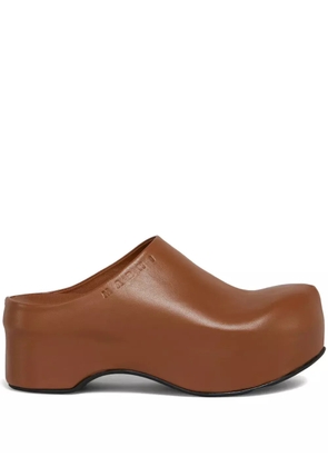 Marni platform clogs - Brown