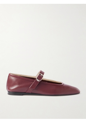 Le Monde Béryl - Leather Mary Jane Ballet Flats - Red - IT35,IT35.5,IT36,IT36.5,IT37,IT37.5,IT38,IT38.5,IT39,IT39.5,IT40,IT40.5,IT41,IT41.5,IT42