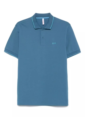 Sun68 contrast-trim polo shirt - Blue
