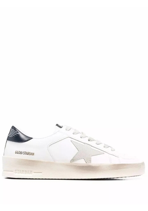 Golden Goose star-patch lace-up sneakers - White
