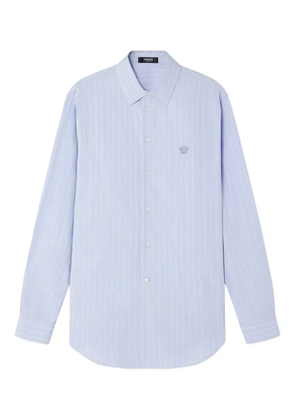 Versace Medusa-embroidered shirt - Blue