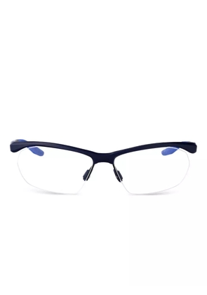 Nike 7401 shield-frame glasses - Blue