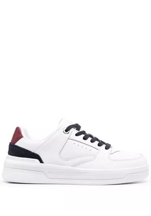 Tommy Hilfiger monogram low-top leather sneakers - White
