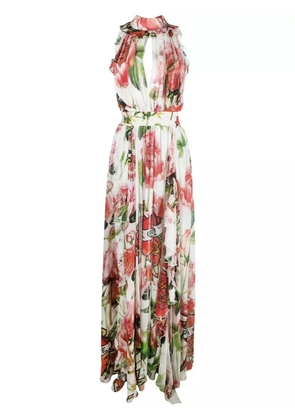 Philipp Plein Love silk dress - White