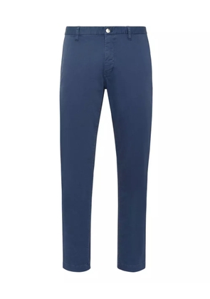 Philipp Plein Hexagon-patch slim-fit chinos - Blue