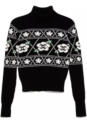 CHANEL Pre-Owned 1995 long sleeve jumper - Black