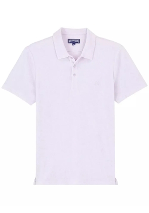 Vilebrequin logo-embroidered organic cotton polo shirt - Pink