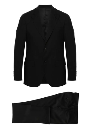 Lardini single-breasted wool suit - Black