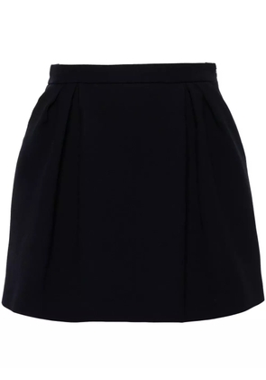 Alessandra Rich virgin-wool mini skirt - Blue