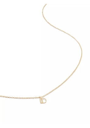 Monica Vinader 14kt yellow gold small Initial D necklace