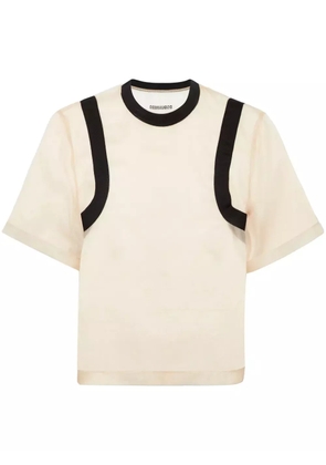 DSQUARED2 stripe-detail T-shirt - Neutrals