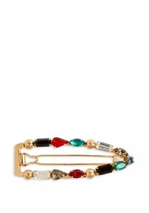 La DoubleJ crystal-embellished hair clip - Gold