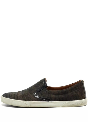 Jimmy Choo Pre-Owned leather slip-on sneakers - Brown