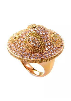 LB Exclusive 18K rose gold diamonds ring - Pink