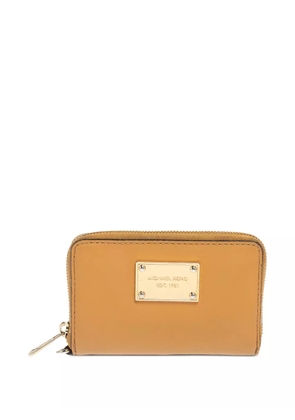 Michael Kors Vintage logo-plaque zip wallet - Yellow