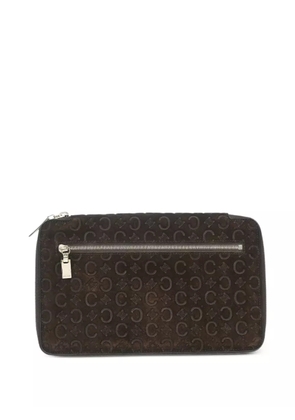 Celine Pre-Owned monogram-embossed leather wallet - Brown