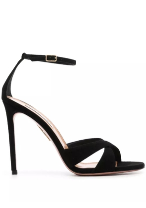 Aquazzura Divine 105mm suede sandals - Black