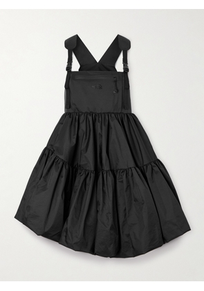 The North Face - + Cecilie Bahnsen Shara Asymmetric Tiered Shell Mini Dress - Black - xx small,x small,small,medium,large,x large