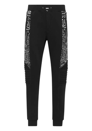 Philipp Plein bandana-print track pants - Black
