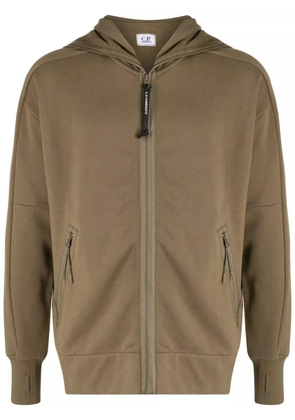 C.P. Company Diagonal Raised fleece zipped jacket - Green