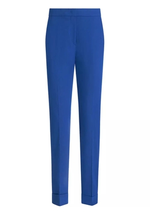ETRO stretch-cotton cropped trousers - Blue