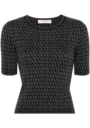 Valentino Garavani Toile Iconographe knitted top - Grey