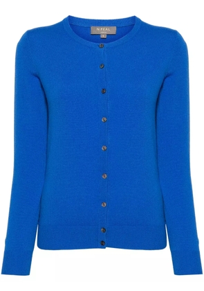 N.Peal Olivia organic-cashmere cardigan - Blue