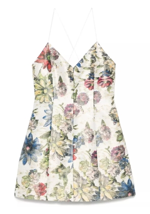 alice + olivia Tayla mini dress - White