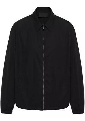 Prada cotton zip-up shirt jacket - Black