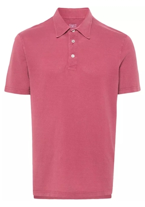 Fedeli piqué-weave polo shirt - Pink