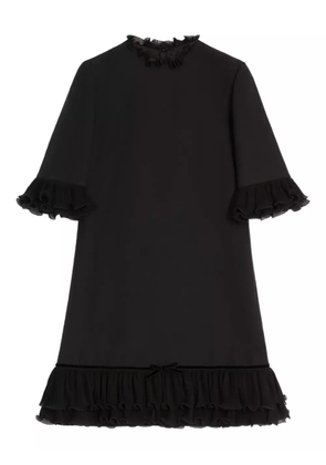 Valentino Garavani ruffled mini dress - Black