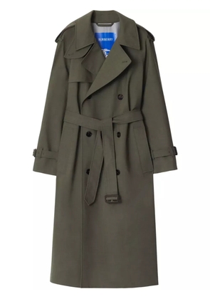 Burberry long wool trench coat - Green
